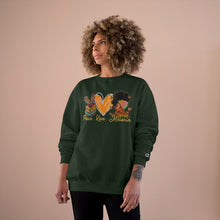 Load image into Gallery viewer, Peace Love Melanin unisex Champion Sweatshirt