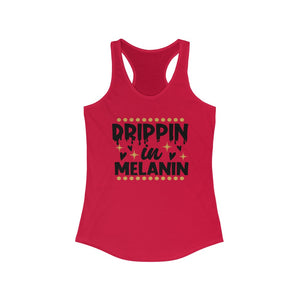 Dripping in melanin Racerback Tank