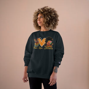 Peace Love Melanin unisex Champion Sweatshirt