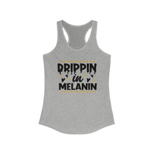 Load image into Gallery viewer, Dripping in melanin Racerback Tank
