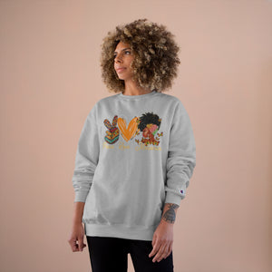 Peace Love Melanin unisex Champion Sweatshirt