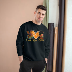 Peace Love Melanin unisex Champion Sweatshirt