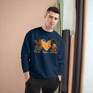 Peace Love Melanin unisex Champion Sweatshirt